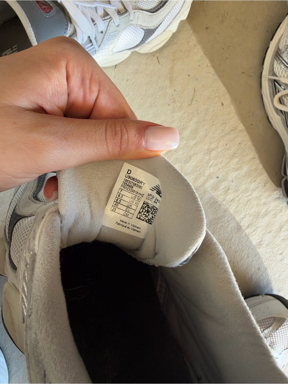 New Balance 9060s White and Gray - Picture 5 of 5
